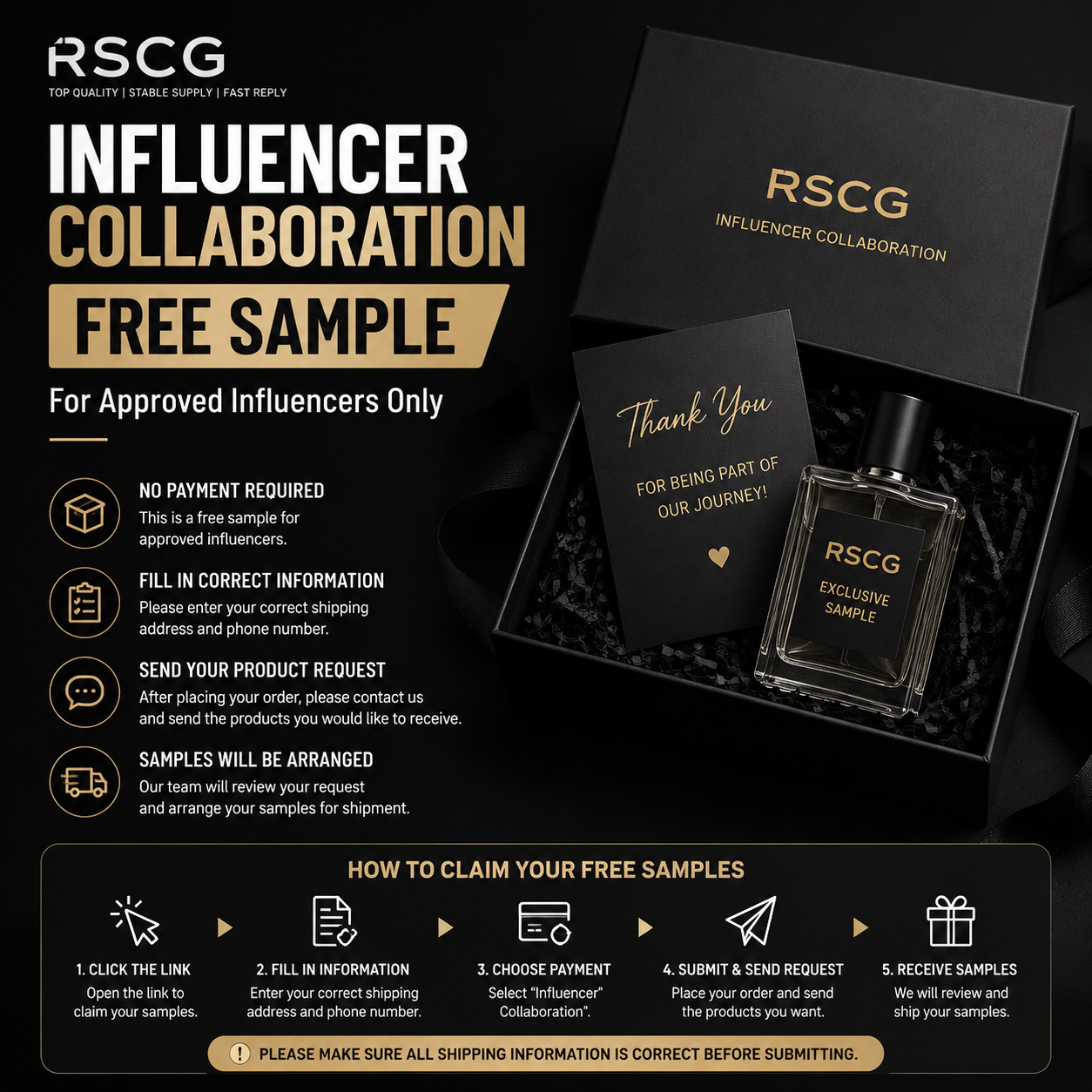Influencer Collaboration – Free Sample