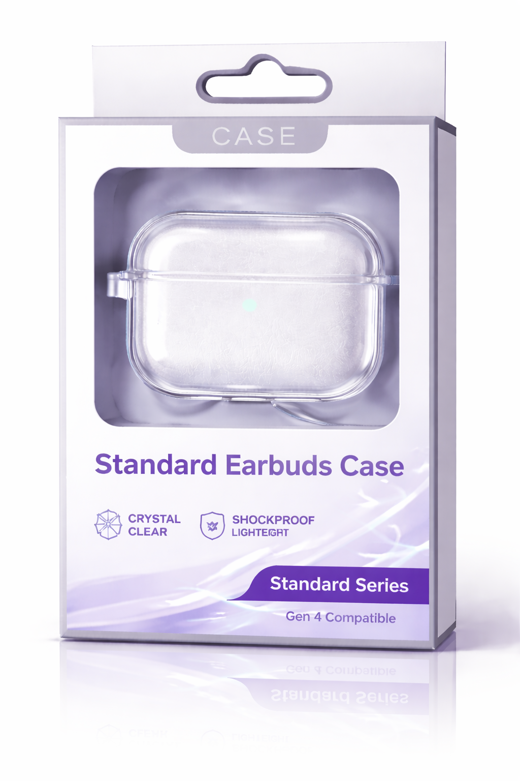 Wireless Earbuds Protective Case – Transparent Design | Custom Electronic Accessory