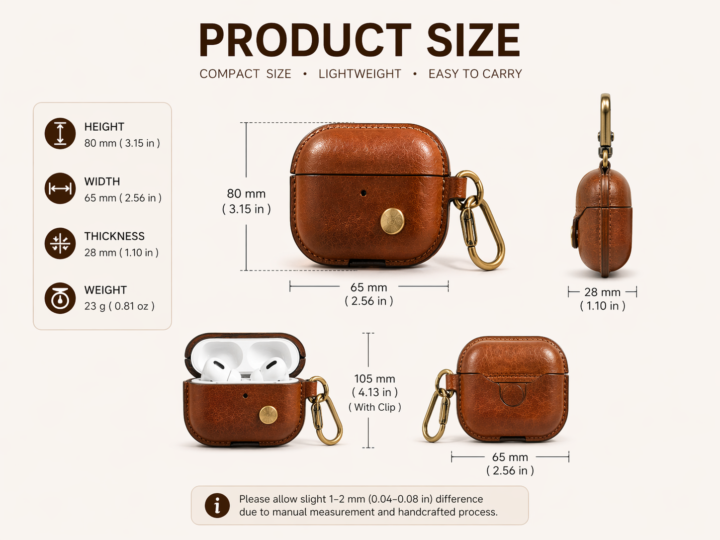 Custom Leather AirPods Pro Case / MOQ 100 PCS / Private Label / OEM & ODM / Bulk Order
