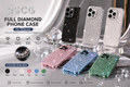 RSCG Luxury Full Diamond Phone Case for 15 Series – Sparkly Rhinestone Shockproof Cover