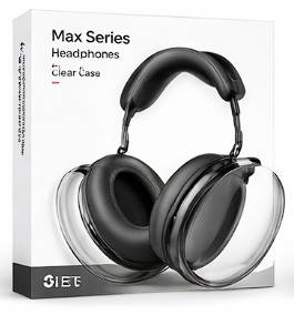 Transparent Plastic Headphones Protective Case – Max Series Non-Metal Full Cover Set