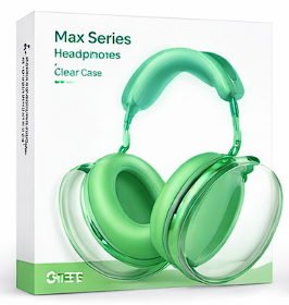 Transparent Plastic Headphones Protective Case – Max Series Non-Metal Full Cover Set