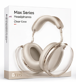 Transparent Plastic Headphones Protective Case – Max Series Non-Metal Full Cover Set