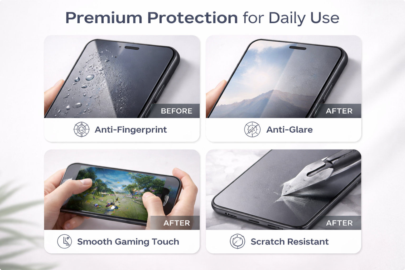 9D Matte Ceramic Screen Protector  – Anti-Fingerprint Full Coverage Film