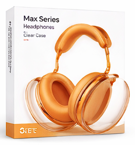 Transparent Plastic Headphones Protective Case – Max Series Non-Metal Full Cover Set