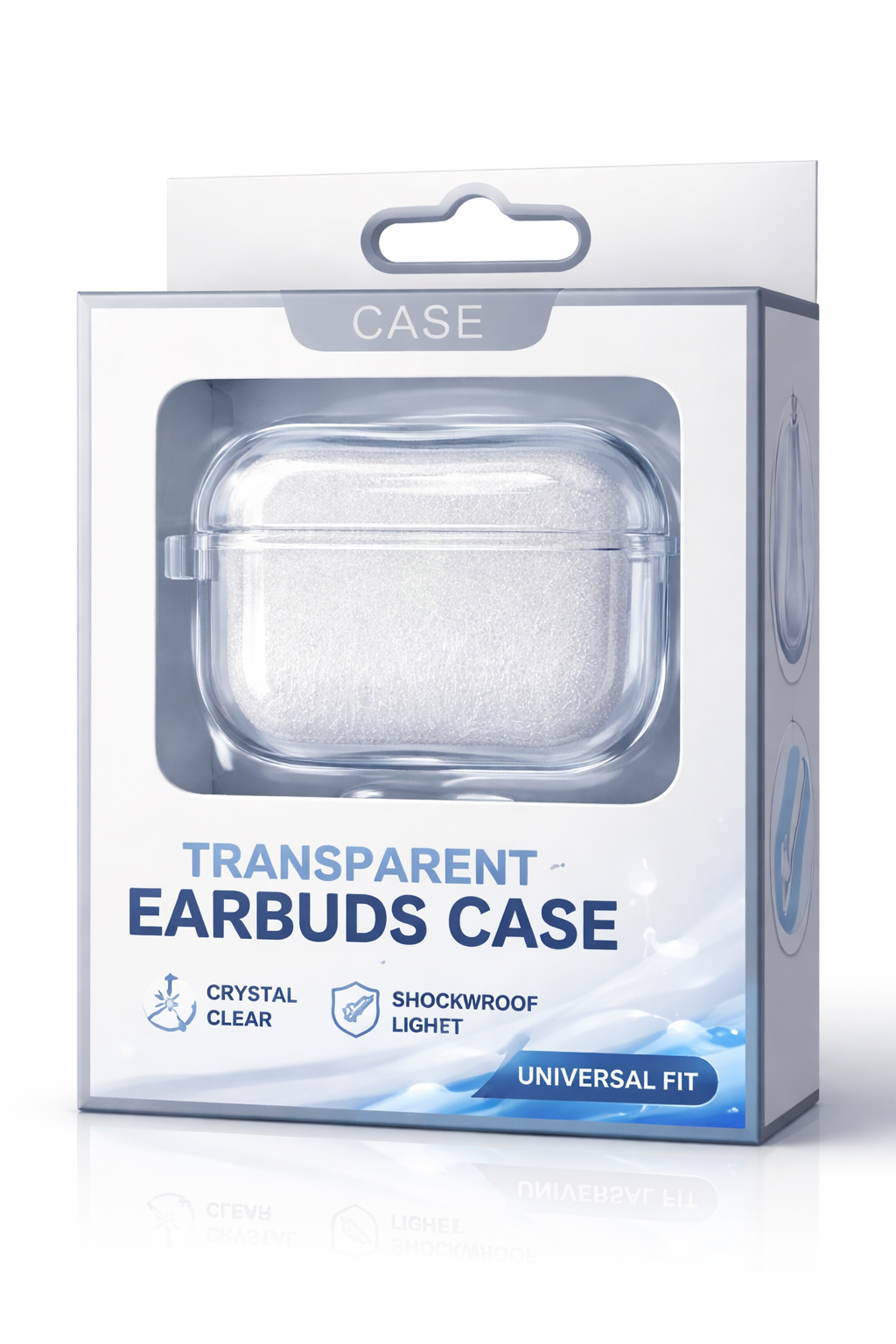 Wireless Earbuds Protective Case – Transparent Design | Custom Electronic Accessory