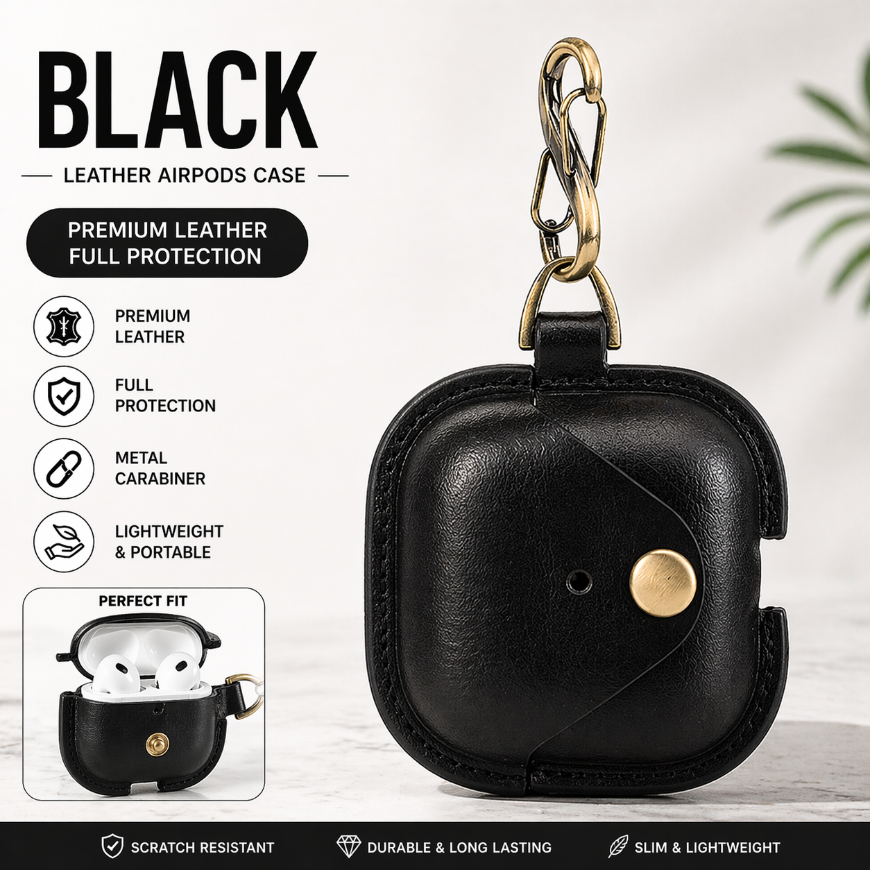 Custom Leather AirPods Pro Case / MOQ 100 PCS / Private Label / OEM & ODM / Bulk Order